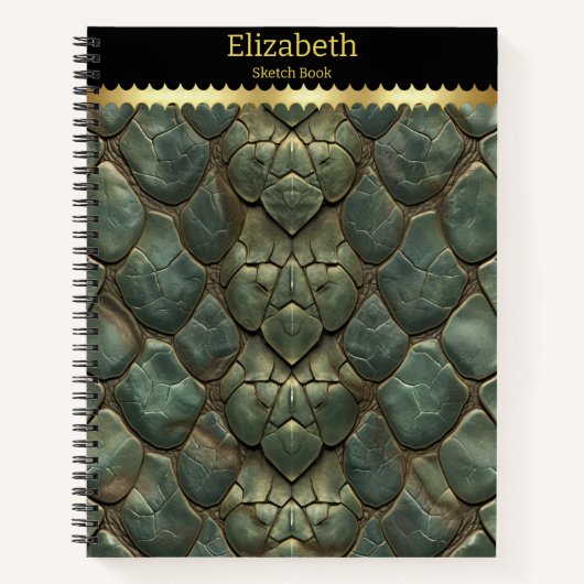 Carnet Motifs de serpent vibrants et complexes (Devant)