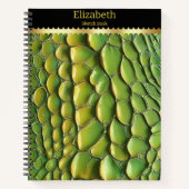 Carnet Motifs de serpent vibreux à la lumière du soleil (Devant)