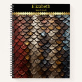 Carnet Motifs de serpent vibreux dans la nature (Devant)