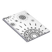 Carnet Motifs d'éclats noirs sur fond blanc (Côté Droit)