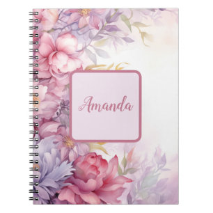 Carnet Motifs floraux doux et féminins fleurs minuscules