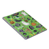 Carnet Motifs mignons dessinés à la main sans couture ave (Côté Droit)