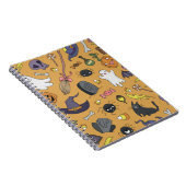 Carnet Motifs mignons dessinés à la main sans couture ave (Côté Droit)