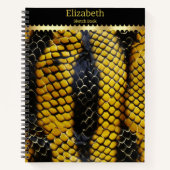 Carnet Motifs véreux d'un serpent venimeux (Devant)