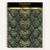 Carnet Motifs vibrants et complexes de peau de serpent (Devant)