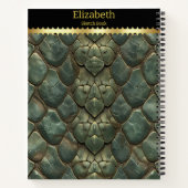 Carnet Motifs vibrants et complexes de peau de serpent (Dos)