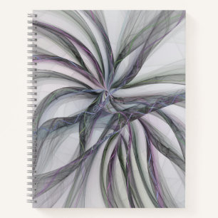 Carnet Motions Filigree Moderne Abstrait pivotant Fractal