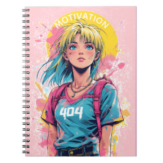 Carnet Motivation 404 Esthétique rose | Rester motivé