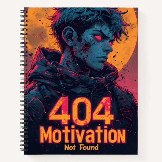 Carnet Motivation 404 pour l'avenir - Conception de puiss (Devant)