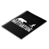 Carnet Motivation amusante de l'entraînement - Bear Chasi (Côté gauche)