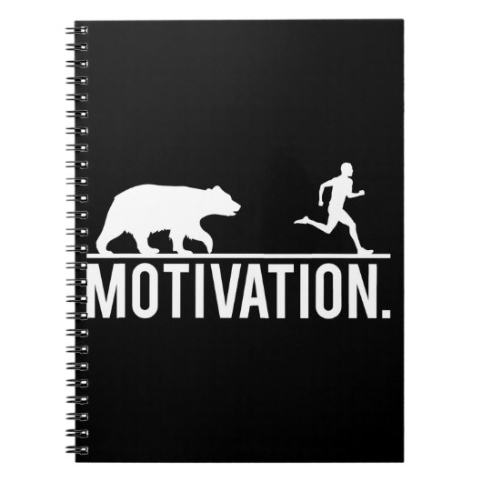 Carnet Motivation amusante de l'entraînement - Bear Chasi (Devant)