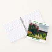 Carnet Motivation de la vue jardin (Intérieur)