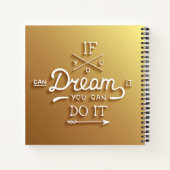 Carnet Motivation de l'inspiration de rêve (Dos)