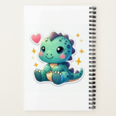 Carnet motivation Dino mignon (Verso)