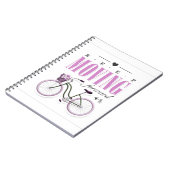 Carnet Motivation mignonne continuer à avancer avec le vé (Côté gauche)