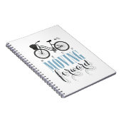 Carnet Motivation mignonne continuer à avancer avec le vé (Côté Droit)