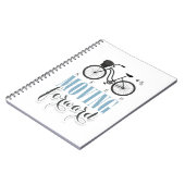 Carnet Motivation mignonne continuer à avancer avec le vé (Côté gauche)