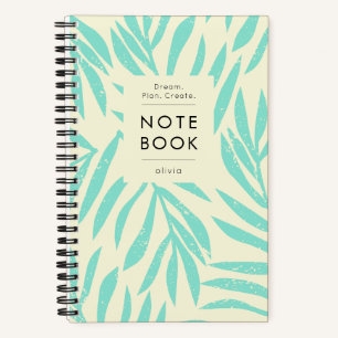Carnet Motivation Pastel Botanique Moderne