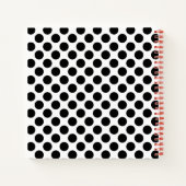 Carnet Motivation Red Daub et Black Dots Moderne (Dos)