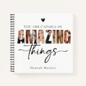 Carnet Motivational Calligraphy Script Typography Photo  (Devant)