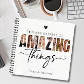 Carnet Motivational Calligraphy Script Typography Photo 