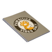 Carnet Motivational Cat Pawsitive vibes only School (Côté Droit)