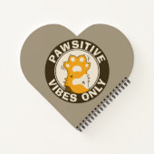 Carnet Motivational Cat Pawsitive vibes only School (Dos)