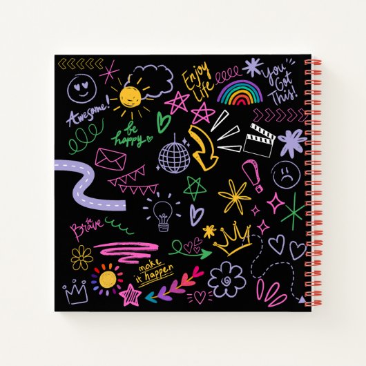 Carnet Motivational Doodle Anti-Journal - Faites faire IT (Dos)