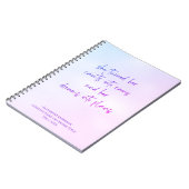 Carnet Motivationnel Purple Girl Script (Côté gauche)