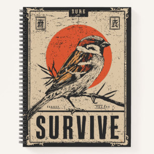 Carnet Motivationnel Survie des oiseaux Nature sauvage Th