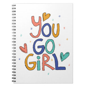 Carnet Motivationnel Une fille Cool You Go Girl Clipart G