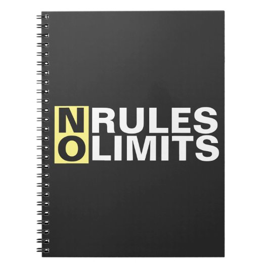 Carnet Motiver Pas De Règles Pas De Limites (Devant)