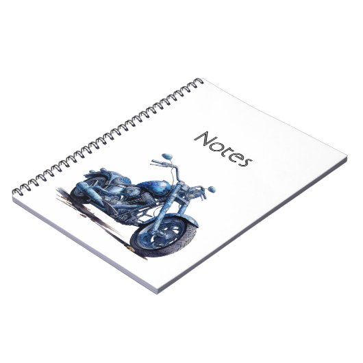 Carnet Moto bleu (Côté gauche)
