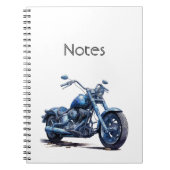 Carnet Moto bleu (Devant)