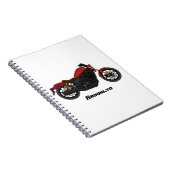 Carnet moto de style croiseur cool (Côté Droit)