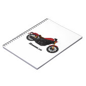 Carnet moto de style croiseur cool (Côté gauche)
