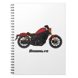 Carnet moto de style croiseur cool