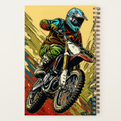 Carnet Motocross de nom personnalisé (Verso)
