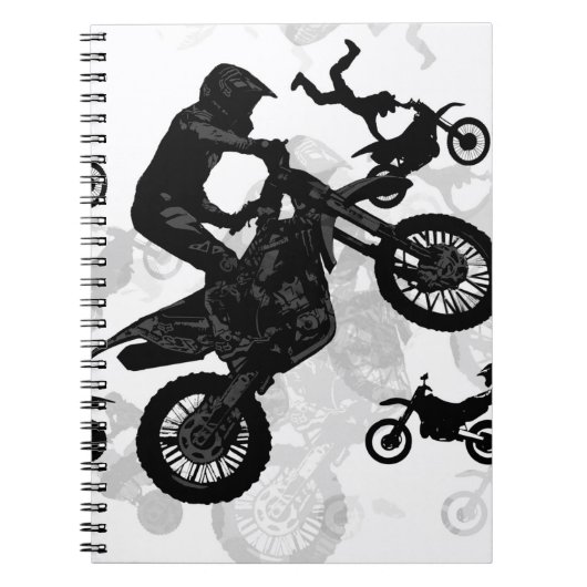 Carnet Motocross extrême Pieds (Devant)