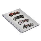 Carnet MOTOCYCLES vintages (Côté Droit)