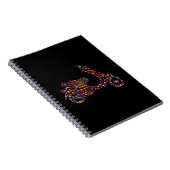 Carnet Motocyclette à moteur à fleurs (Côté Droit)