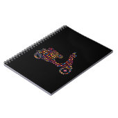 Carnet Motocyclette à moteur à fleurs (Côté gauche)