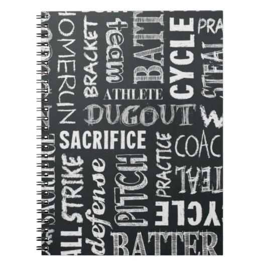 Carnet Mots de tableau de baseball (Devant)