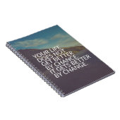 Carnet Mots Inspirationnels - La Vie S'Améliore Par Le Ch (Côté Droit)