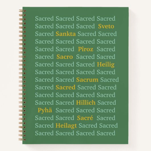 Carnet Mots sacrés (Devant)