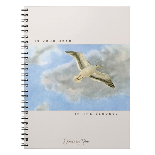 Carnet Mouette dans les nuages (Devant)