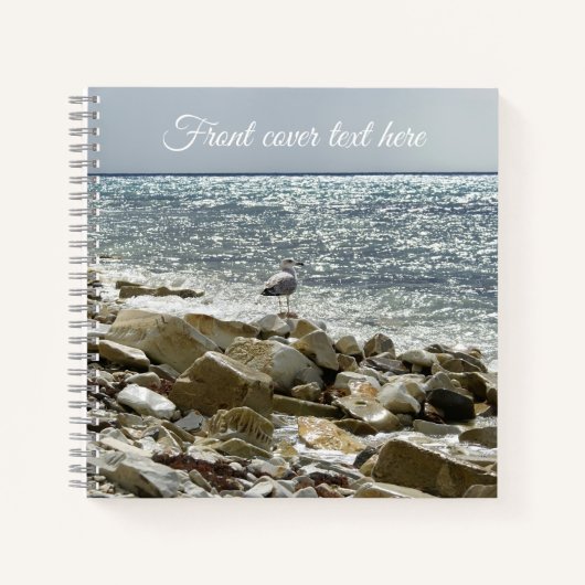 Carnet mouette et ressac (Devant)