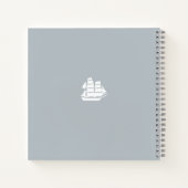 Carnet mouette et surf marin (Dos)