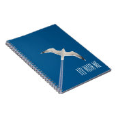 Carnet Mouette mouchetée volante et contrail (Côté Droit)