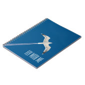 Carnet Mouette mouchetée volante et contrail (Côté gauche)